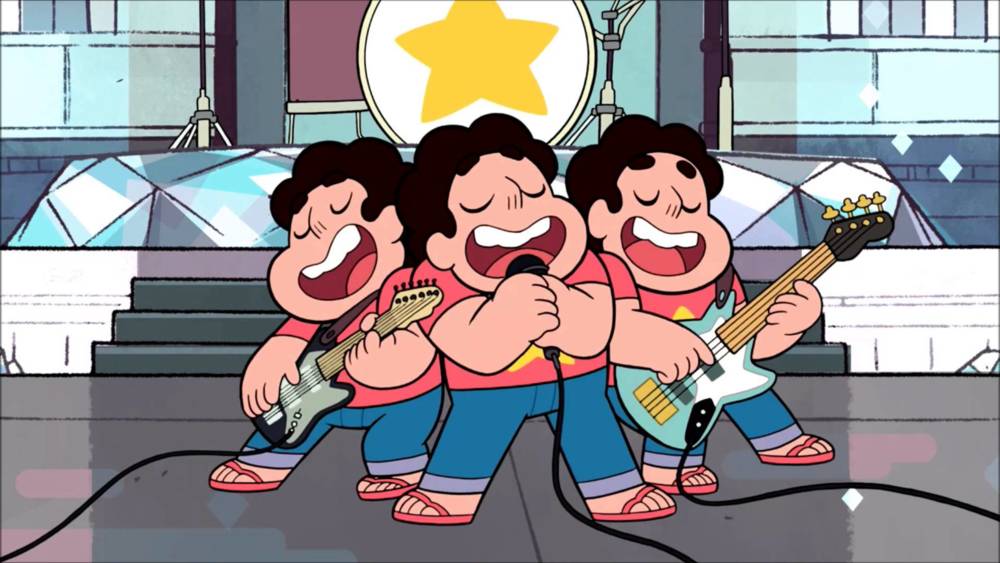 Album cover art for "Steven and the Stevens" by Steven Universe & Zach Callison