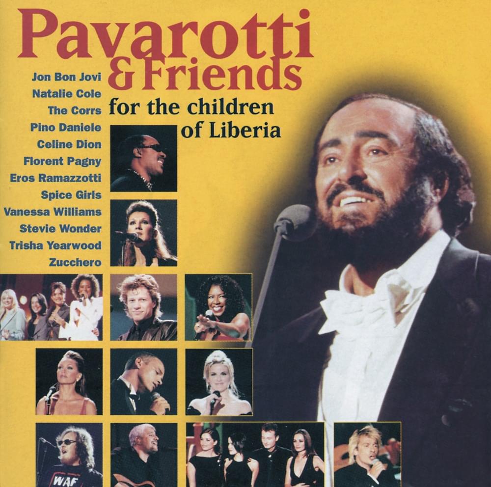 Album cover art for "I Hate You Then I Love You (Live)" by Luciano Pavarotti