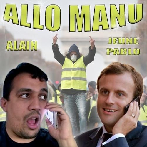 Album cover art for "Allo Manu" by Alain & Pablo & Jeune Pablo & Alain Dans Son Jardin