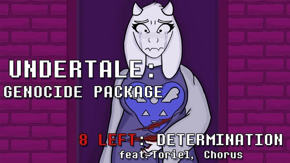 Album cover art for "DeTermination" by Man on the Internet & Undertale the Musical Chorus & Lindsay Bolin