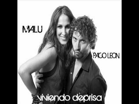 Album cover art for "Viviendo Deprisa" by Malú & Paco León