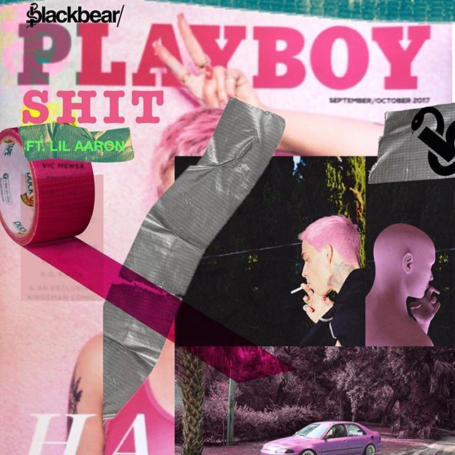 Album cover art for "playboy shit" by blackbear & lil aaron
