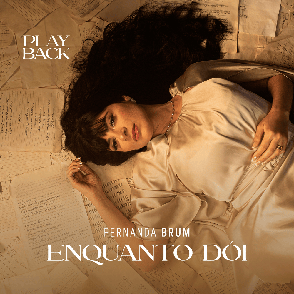 Album cover art for "Enquanto Dói (Playback)" by Fernanda Brum