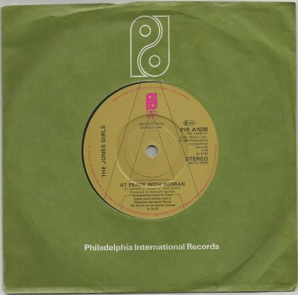 Album cover art for "At Peace With Woman" by The Jones Girls
