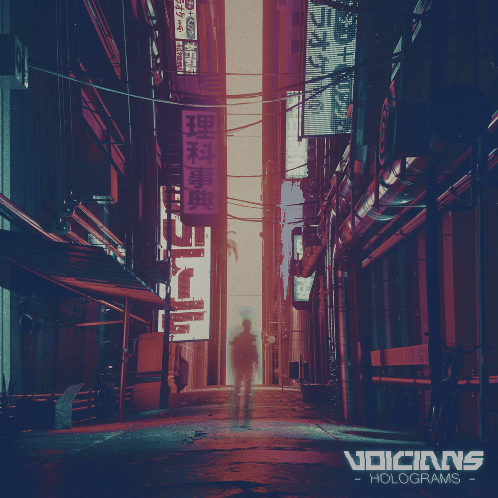 Album cover art for "Holograms" by Voicians