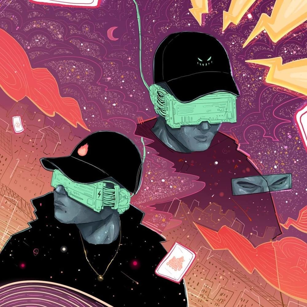 Album cover art for "Odpięte wrotki" by Deys & Szpaku