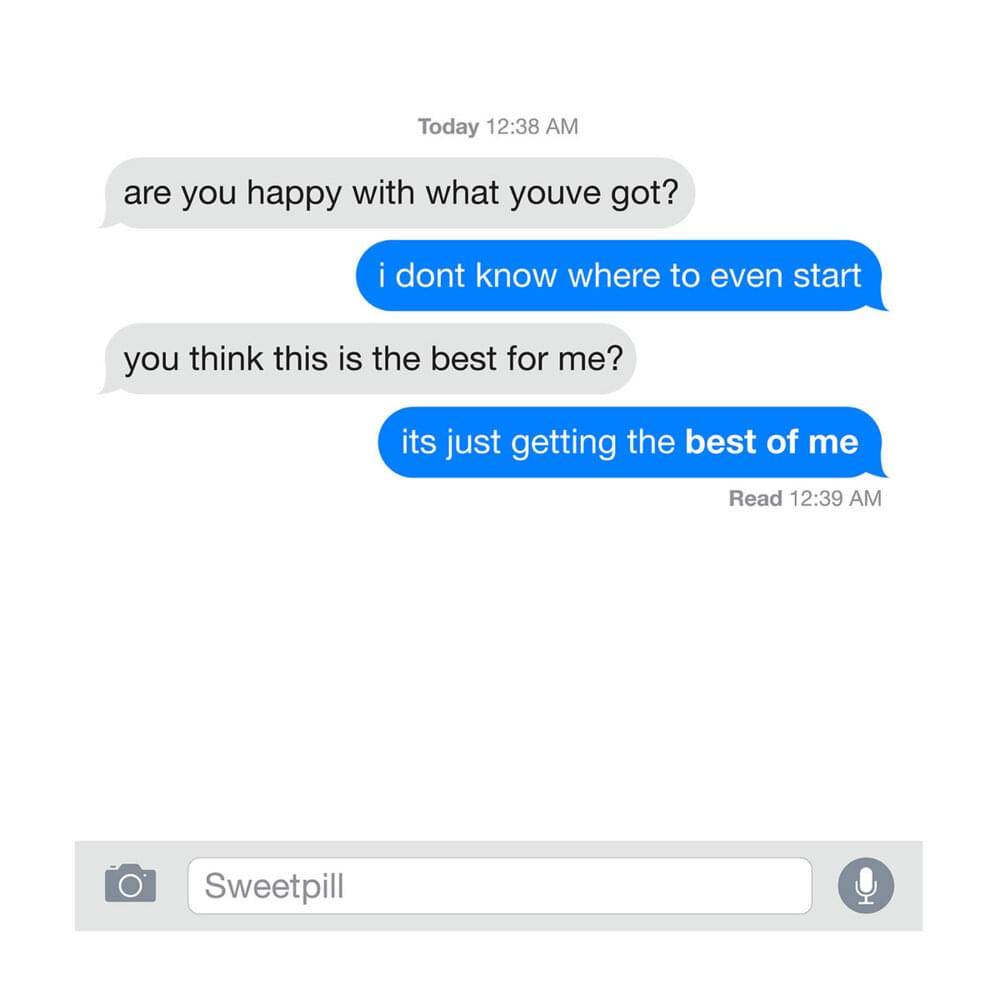 Album cover art for "Best of Me" by Sweet Pill