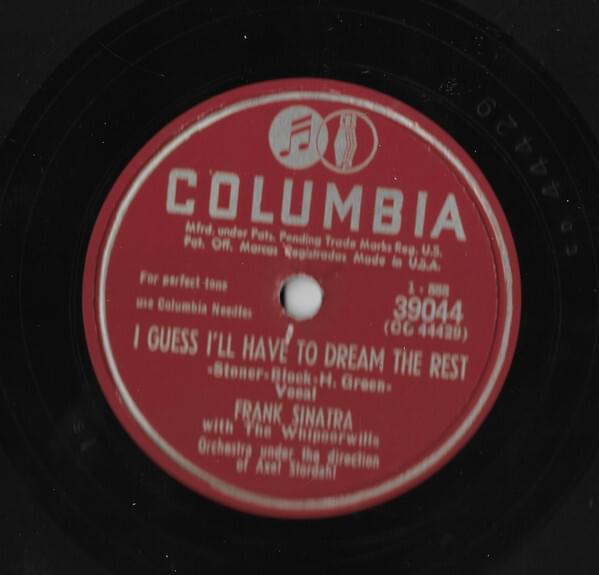 Album cover art for "I Guess I’ll Have to Dream the Rest" by Frank Sinatra