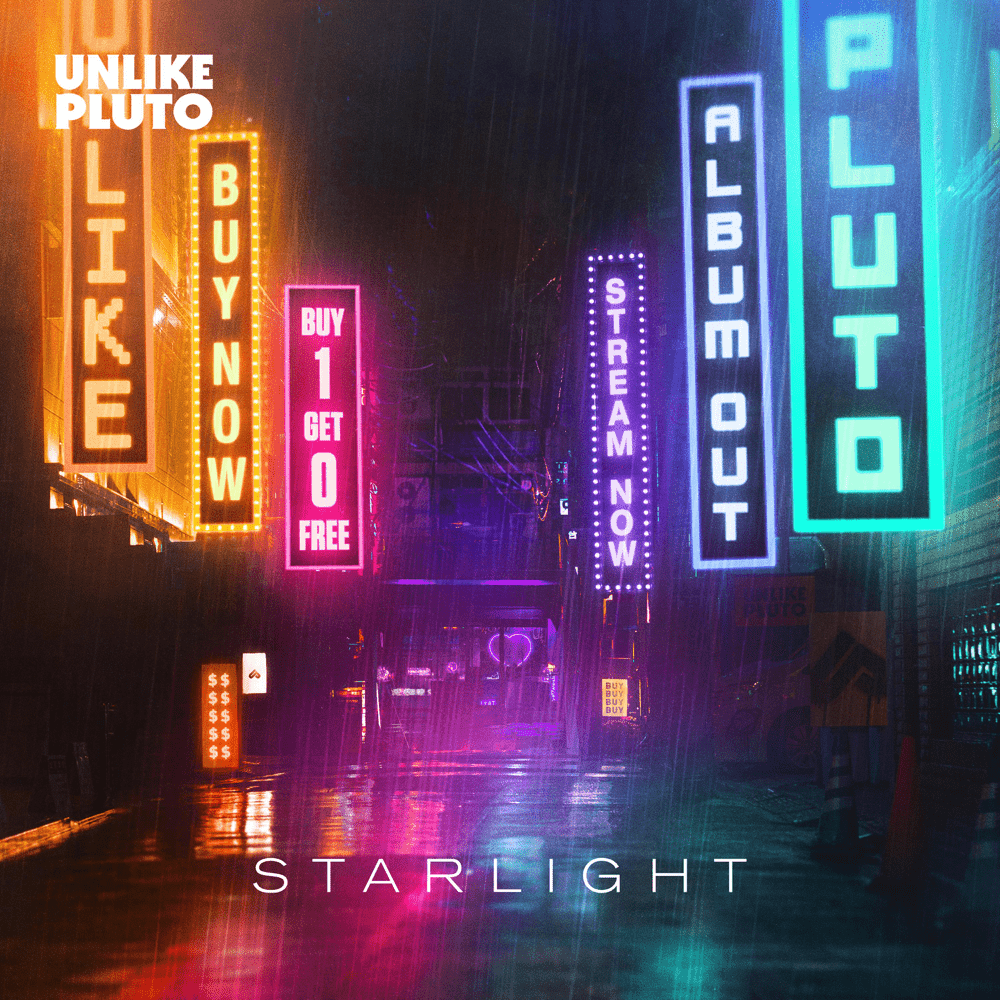 Album cover art for "Starlight" by Unlike Pluto