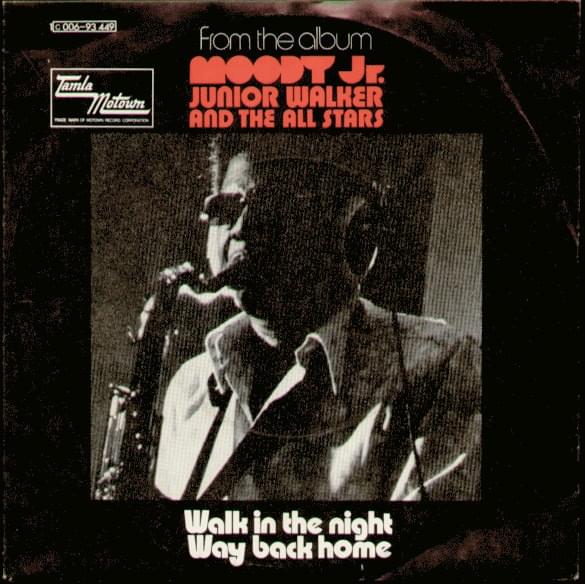 Album cover art for "Walk in the Night" by Junior Walker & The All Stars
