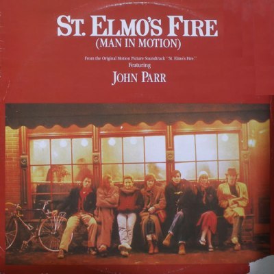 Album cover art for "St. Elmo’s Fire (Man in Motion)" by John Parr
