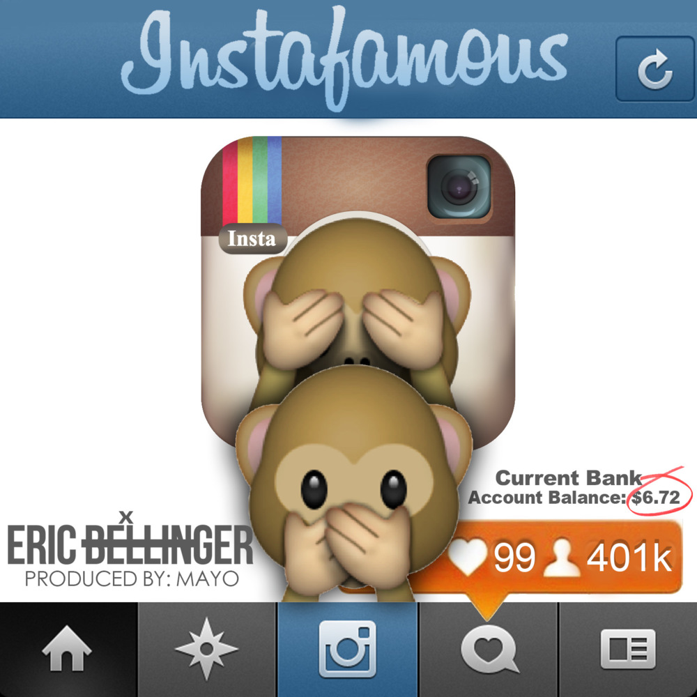 Album cover art for "InstaFamous" by Eric Bellinger & Sha Sha Jones
