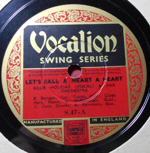 Album cover art for "Let’s Call a Heart a Heart" by Billie Holiday