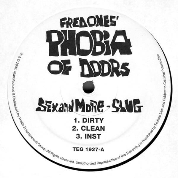 Album cover art for "Sex And More" by Fred Ones & Slug
