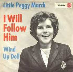Album cover art for "I Will Follow Him" by Peggy March