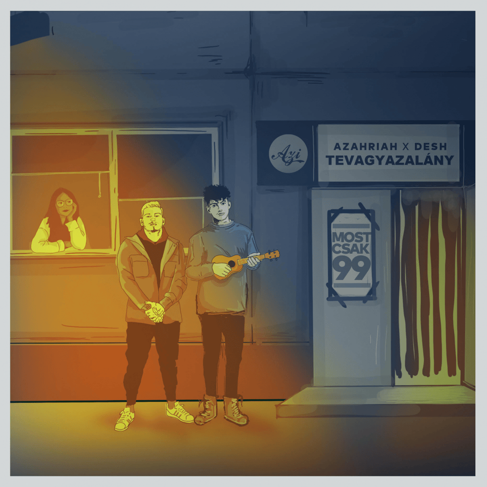 Album cover art for "tevagyazalány" by Azahriah