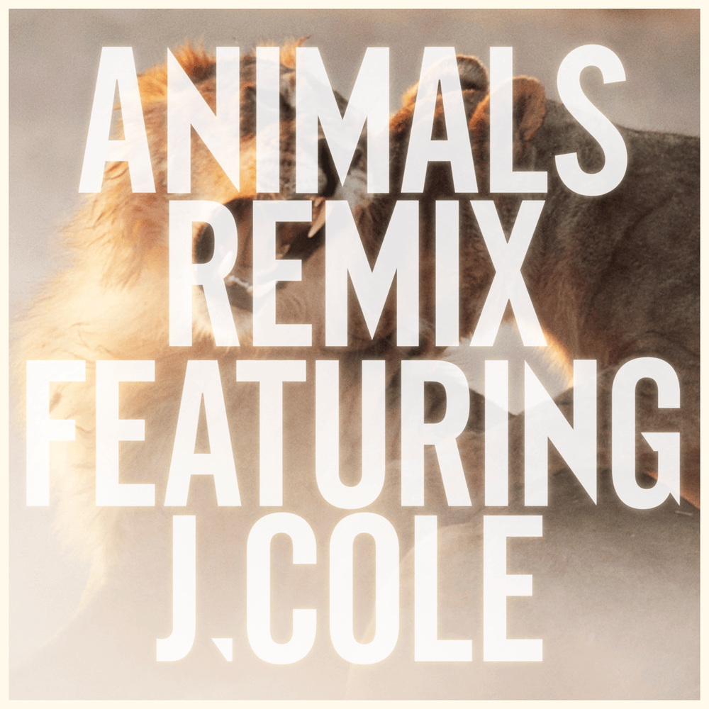 Album cover art for "Animals (Remix)" by Maroon 5 & J. Cole
