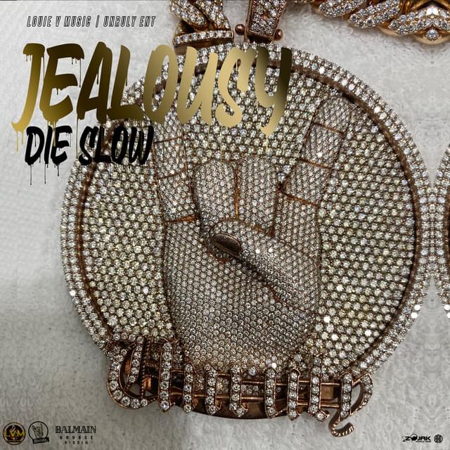 Album cover art for "JEALOUSY DIE SLOW" by Popcaan