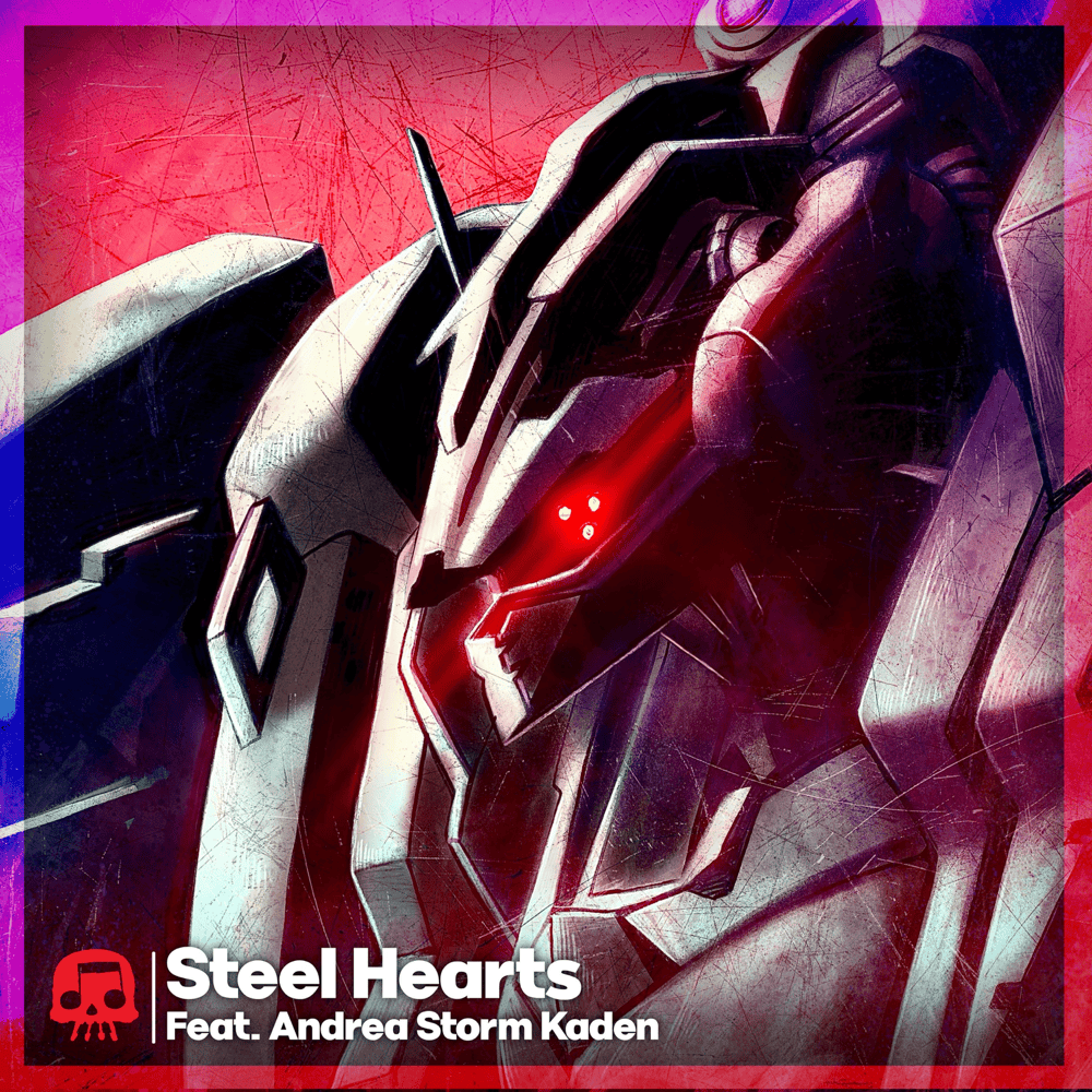 Album cover art for "Steel Hearts" by JT Music & Andrea Storm Kaden