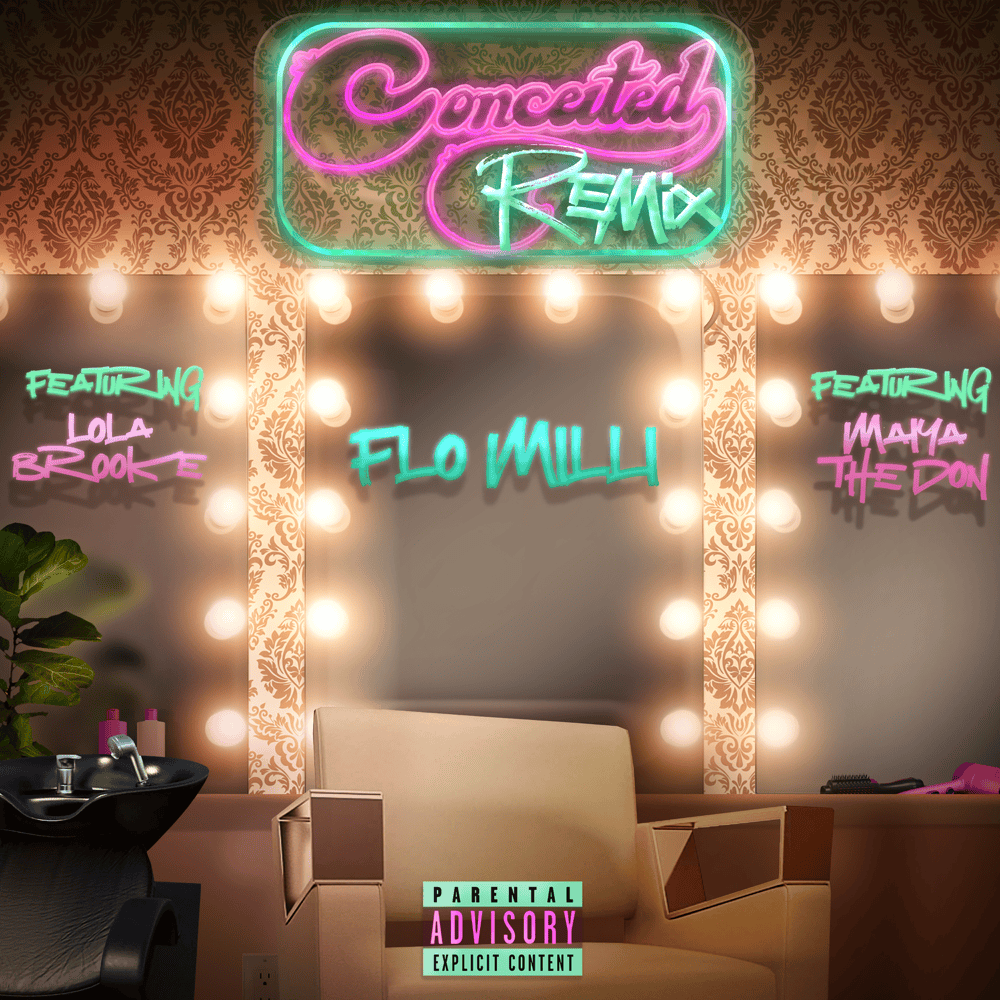 Album cover art for "Conceited (Remix)" by Flo Milli & Lola Brooke & Maiya The Don