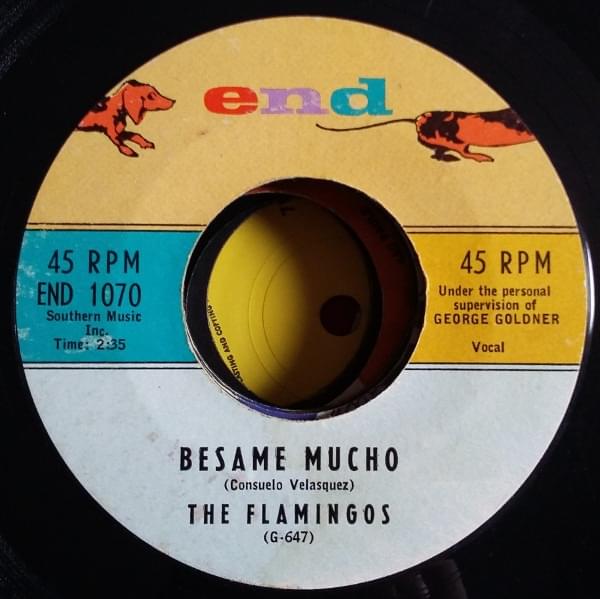 Album cover art for "Besame Mucho" by The Flamingos