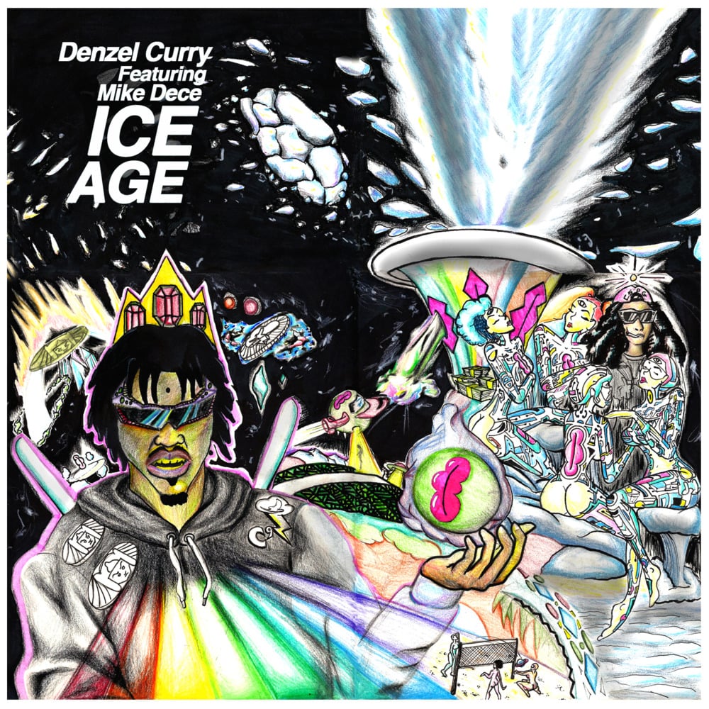 Album cover art for "Ice Age" by Denzel Curry & Mike Dece