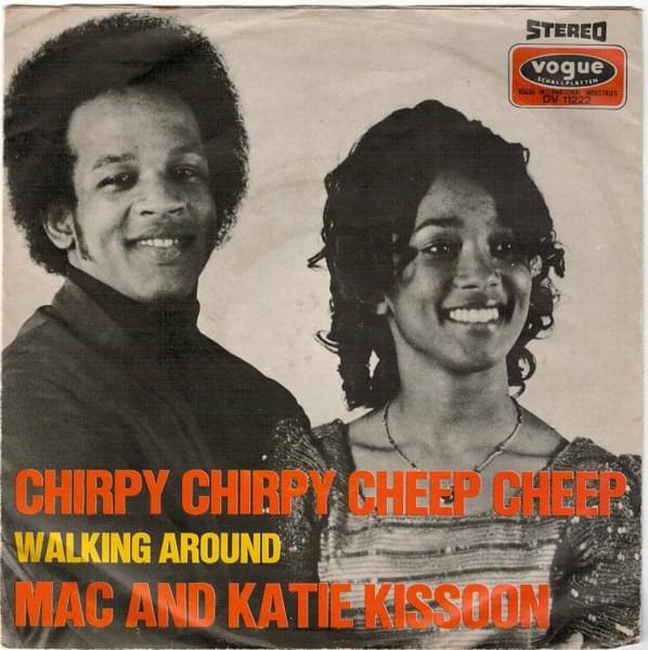Album cover art for "Chirpy Chirpy Cheep Cheep" by Mac & Katie Kissoon