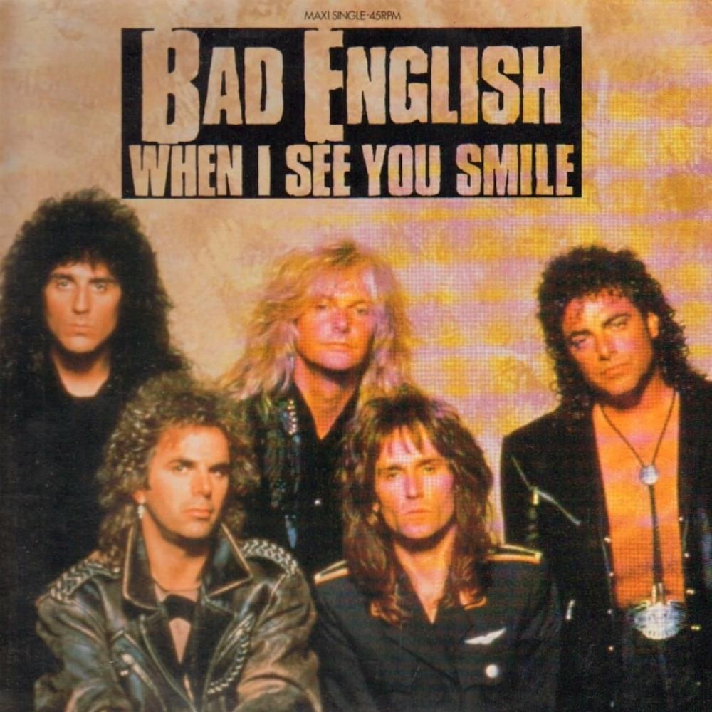 Album cover art for "When I See You Smile" by Bad English