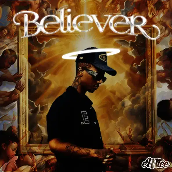 Album cover art for "BELIEVER" by Emtee