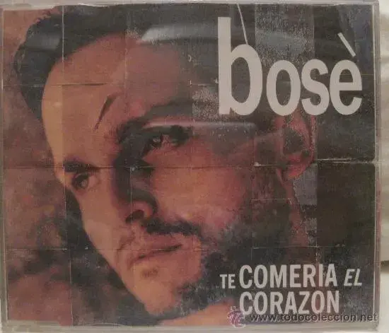 Album cover art for "Te Comería El Corazón" by Miguel Bosé