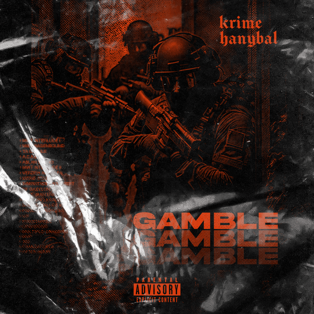 Album cover art for "Gamble" by Krime