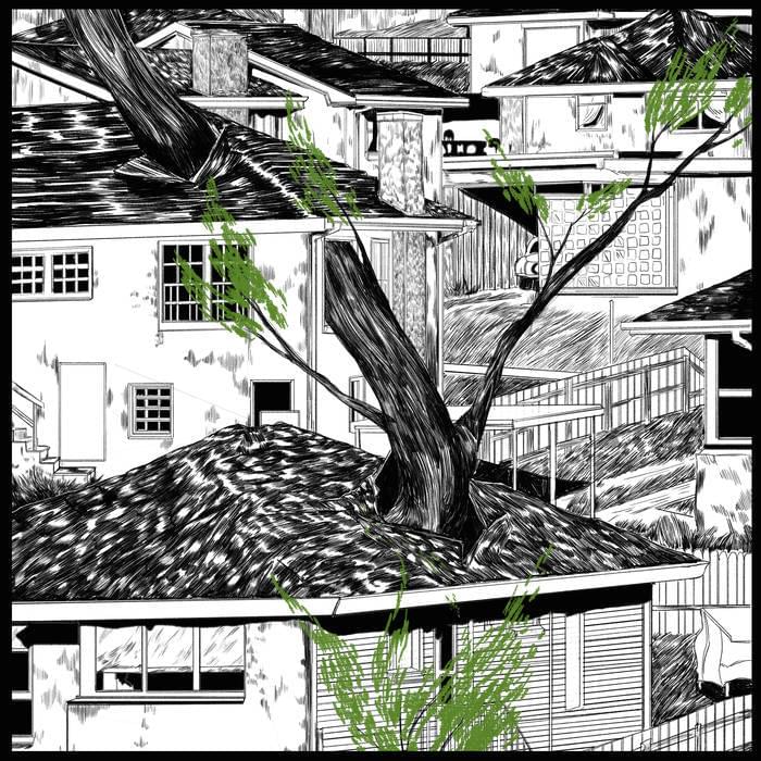 Album cover art for "Keep the Last Light On" by Pile