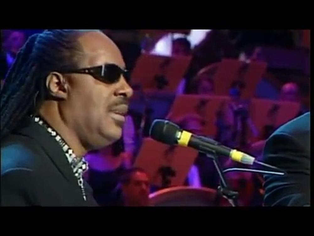 Album cover art for "Peace Wanted Just to Be Free" by Stevie Wonder & Luciano Pavarotti