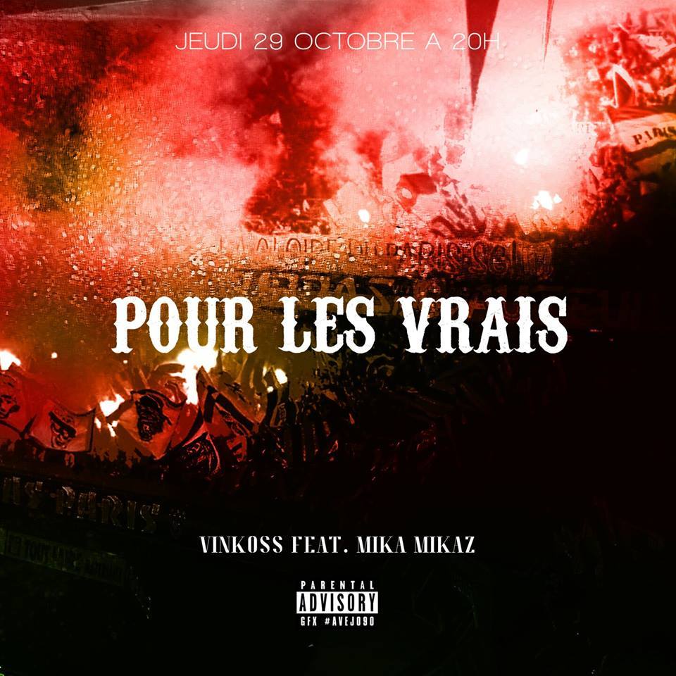 Album cover art for "Pour les vrais" by Vinkoss