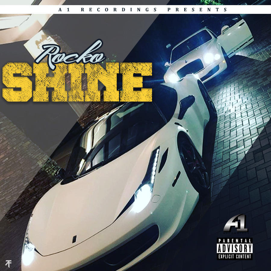 Album cover art for "Shine" by Rocko