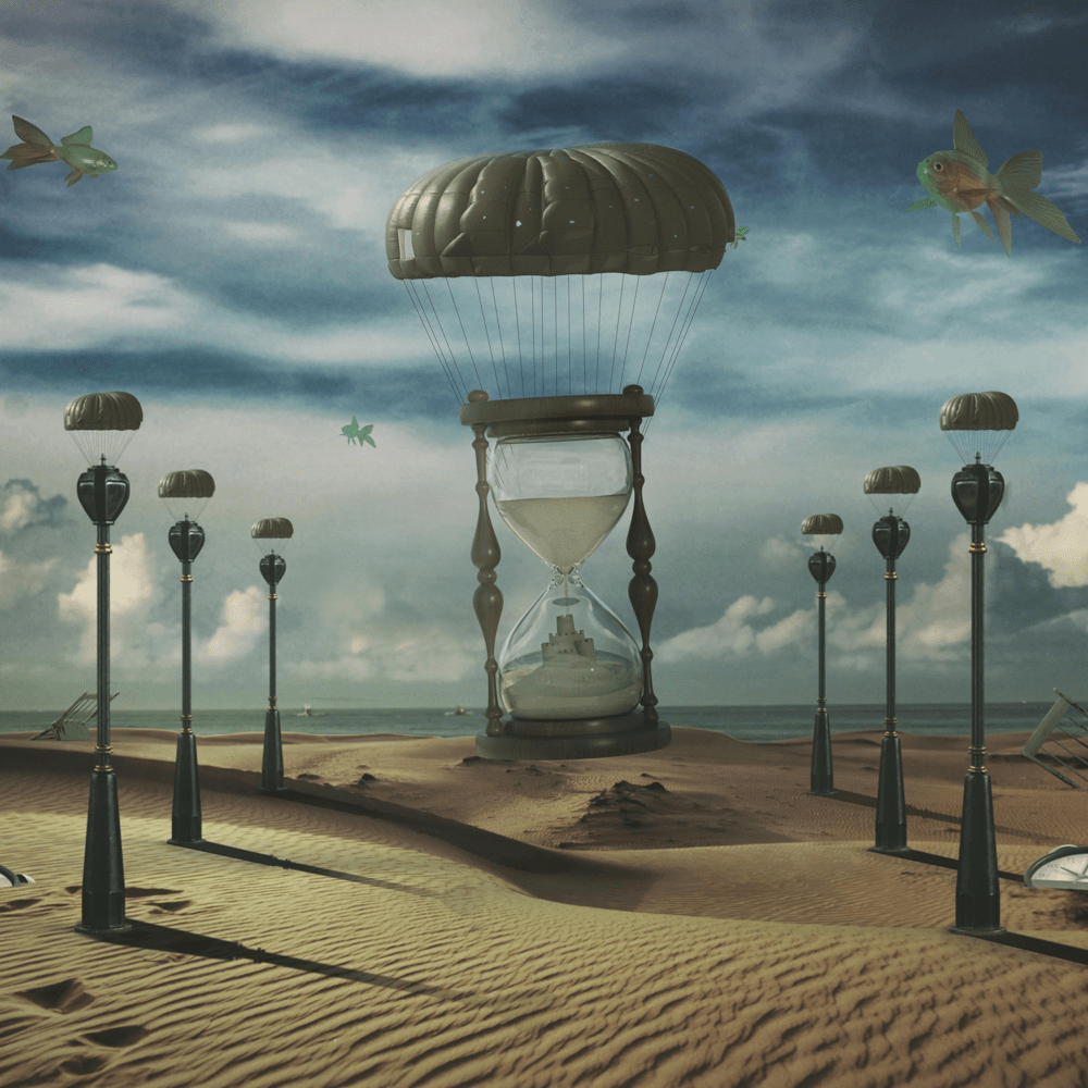 Album cover art for "Fallen Parachutes" by Unlike Pluto
