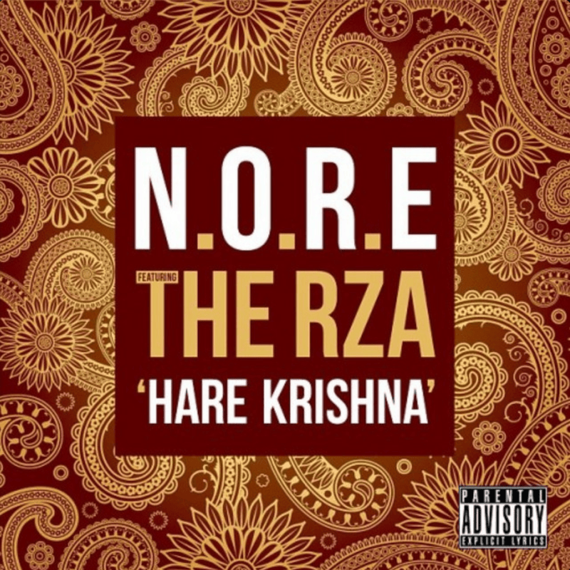 Album cover art for "Hare Krishna" by N.O.R.E.
