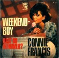 Album cover art for "Weekend Boy" by Connie Francis