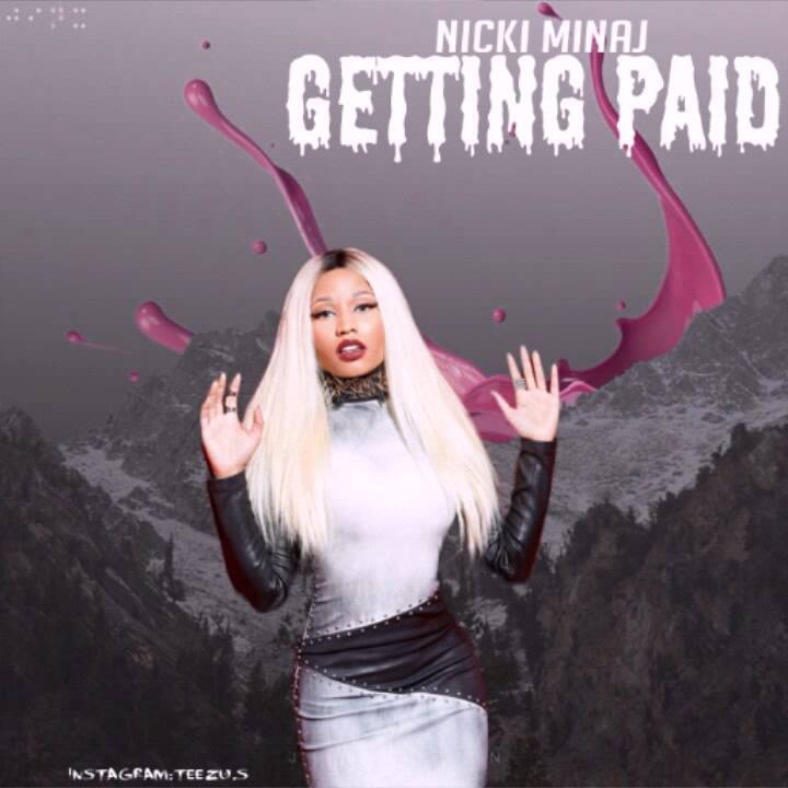 Album cover art for "Gettin’ Paid" by Nicki Minaj