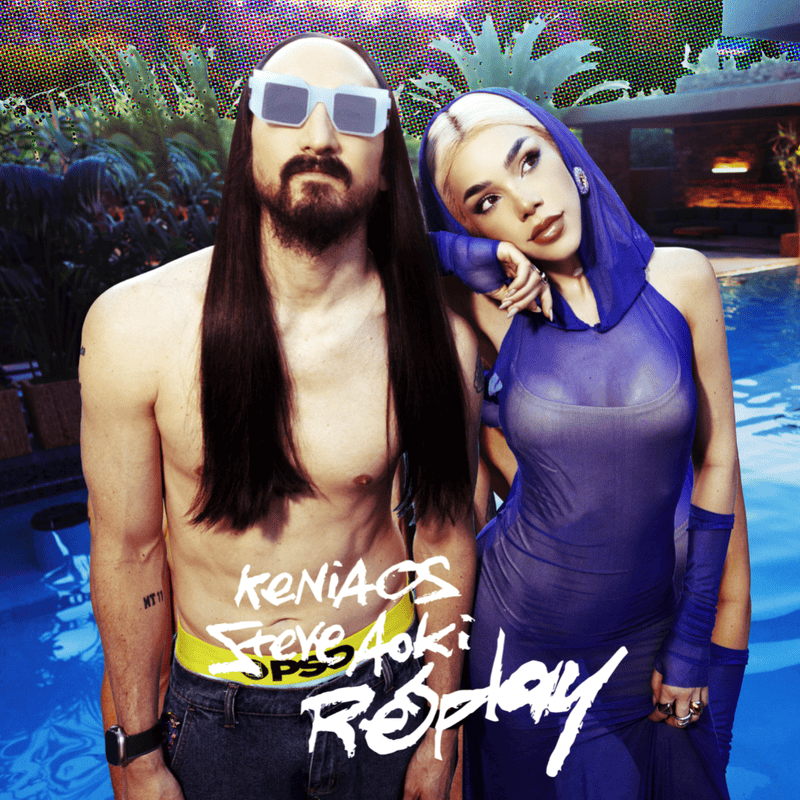 Album cover art for "Replay" by Steve Aoki