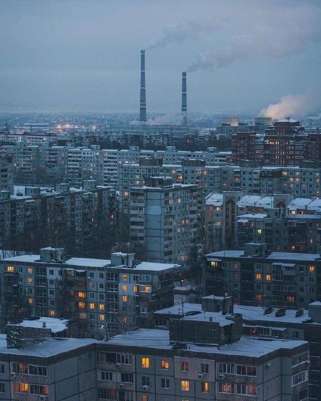 Album cover art for "Город сизых ночей (The City of blue Nights)" by O.ZLOBIN