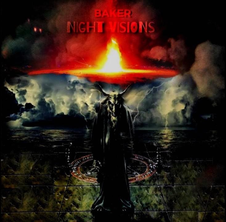 Album cover art for "Night Visions" by Baker Ya Maker