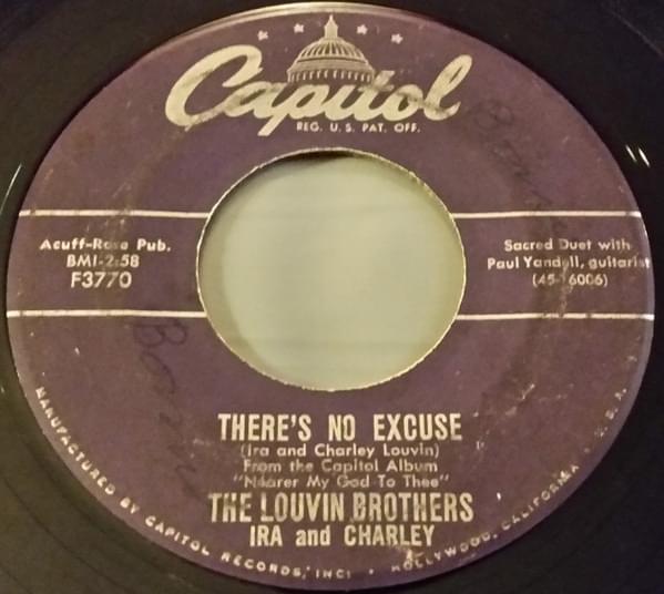 Album cover art for "There’s No Excuse" by The Louvin Brothers
