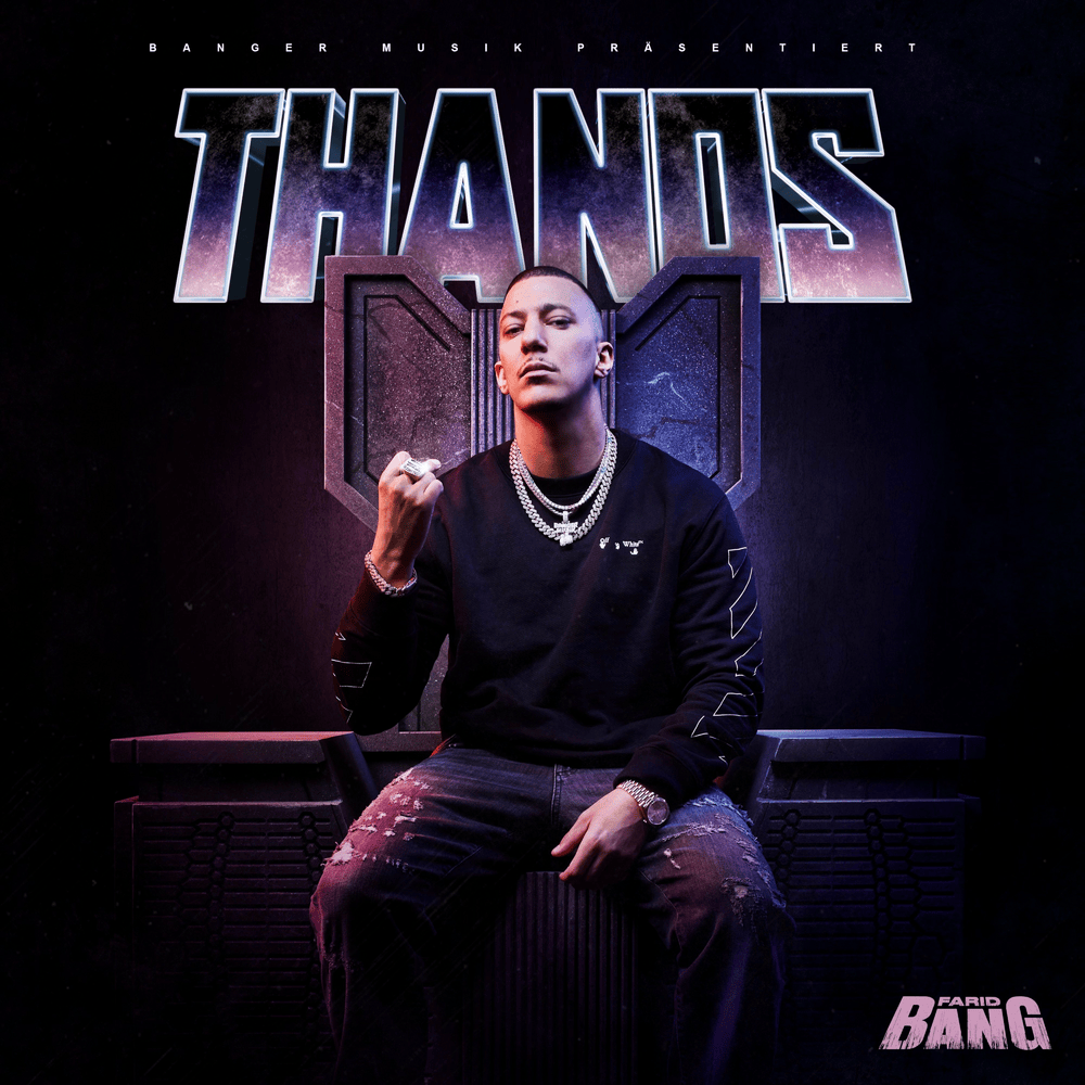 Album cover art for "THANOS" by Farid Bang
