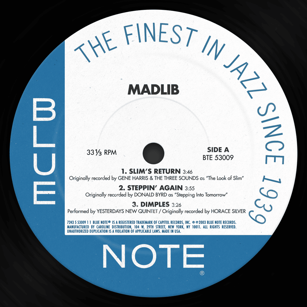 Album cover art for "Steppin’ Again" by Madlib