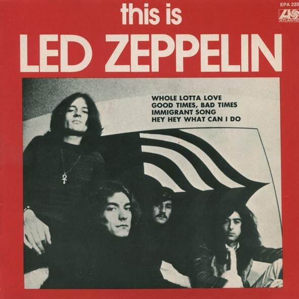 Album cover art for "Hey, Hey, What Can I Do" by Led Zeppelin