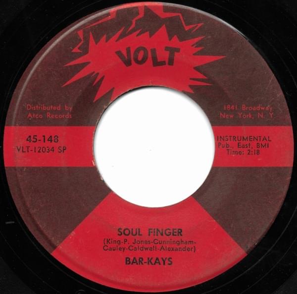 Album cover art for "Soul Finger" by Bar-Kays