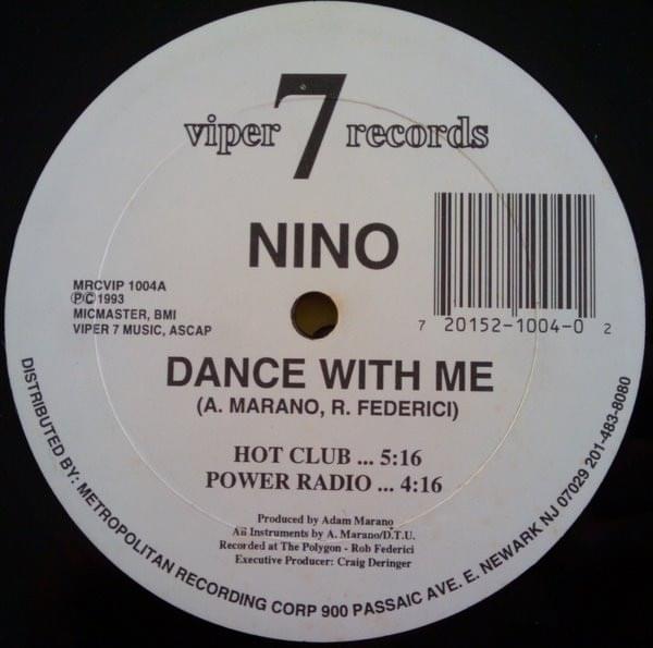 Album cover art for "Dance With Me" by Nino (USA)