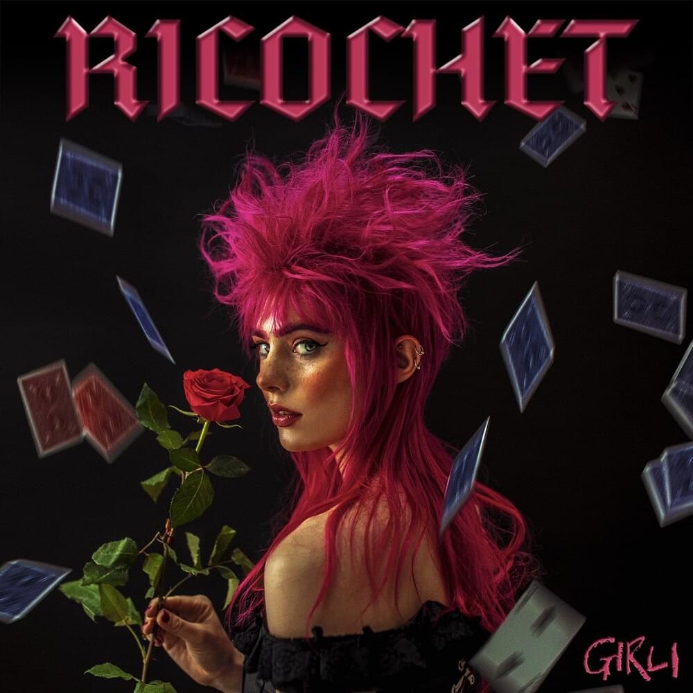 Album cover art for "Ricochet" by girli