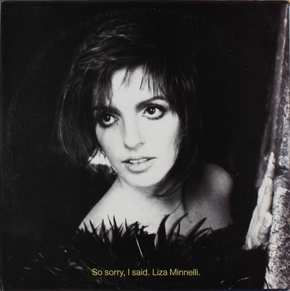 Album cover art for "So Sorry, I Said" by Liza Minnelli